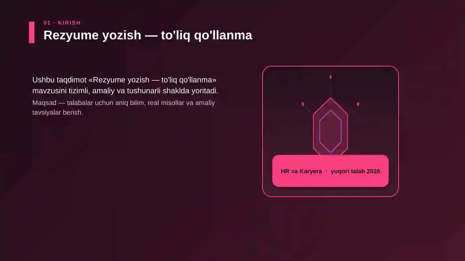 Rezyume yozish — to'liq qo'llanma 3