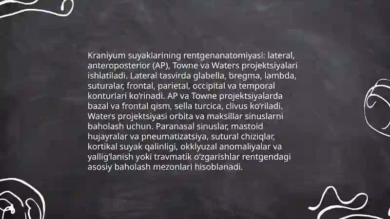 Skelet suyaklarining rentgenanatomiyasi 3