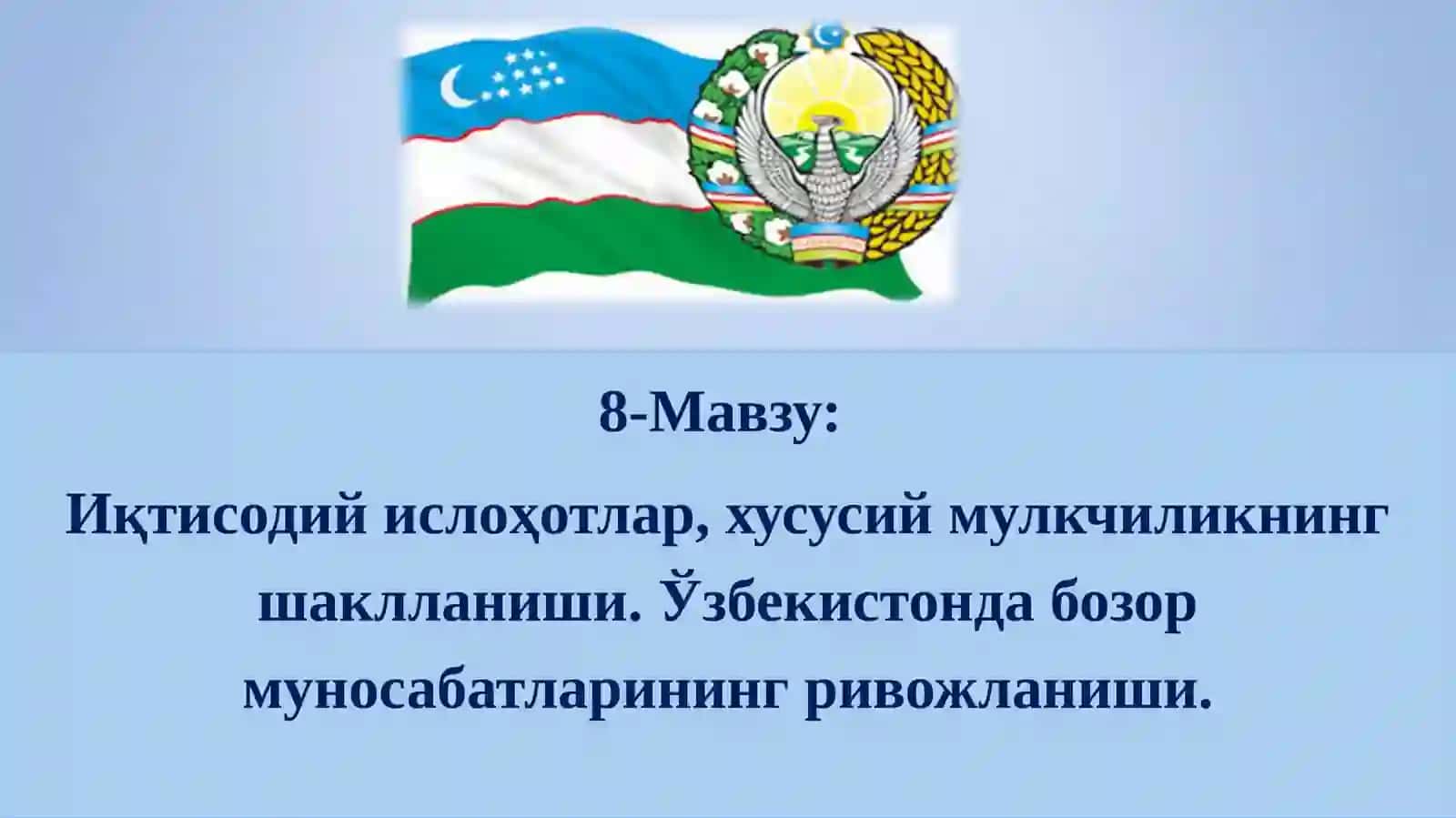 O'zbekistonning eng yangi tarixi 3