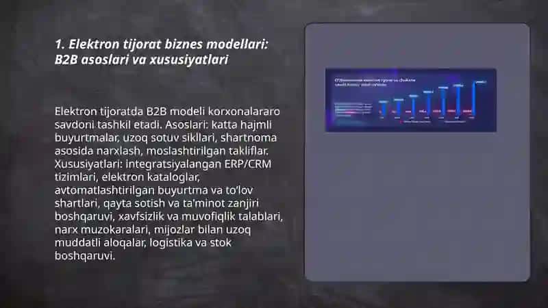 Elektron tijorat biznes modellari 3