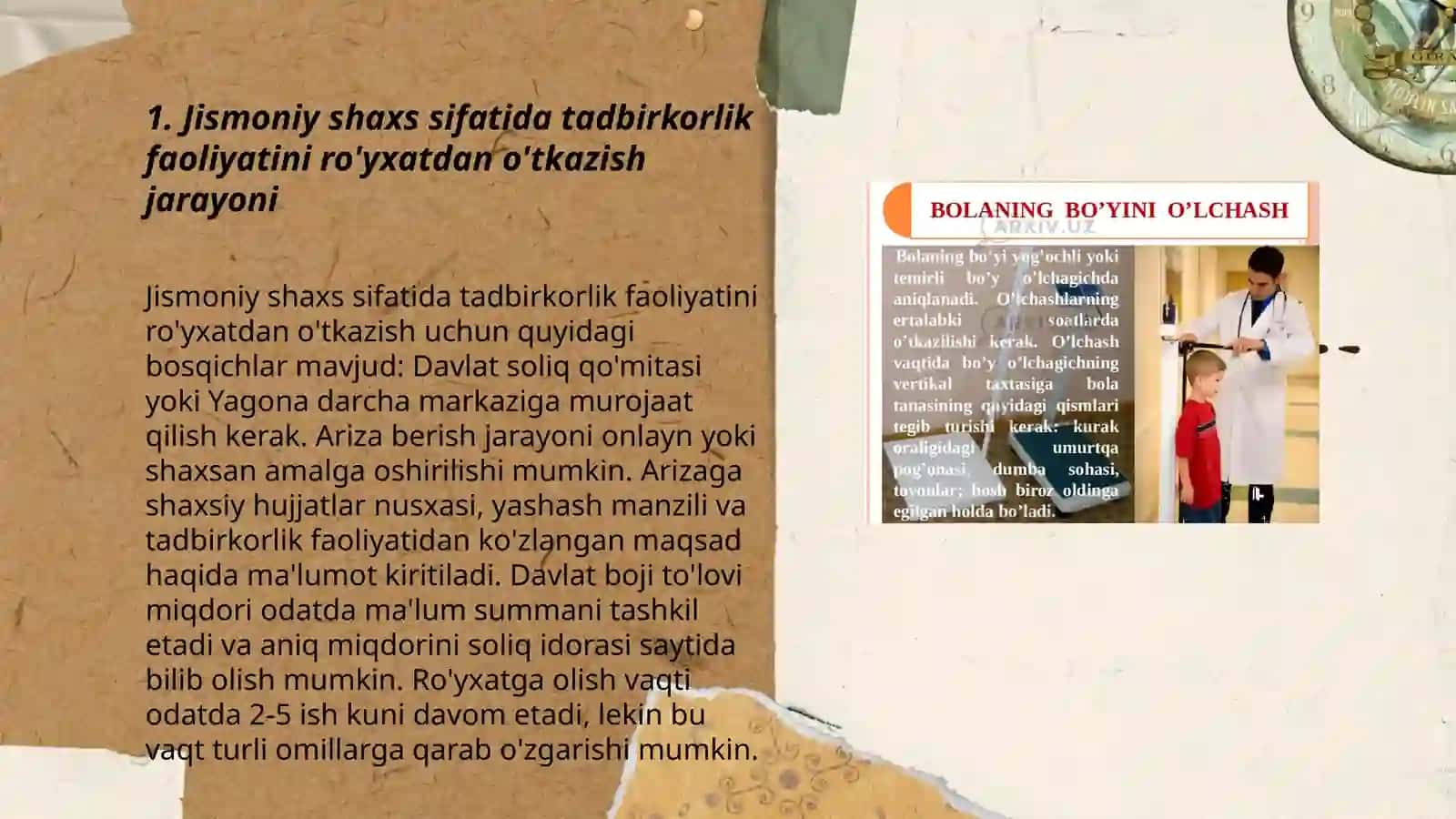 Jismoniy shaxslarning tadbirkorlik foaliyatidan olinadigan daromatlarni soliqqa tortishning o’ziga xos xususiyatlari 3