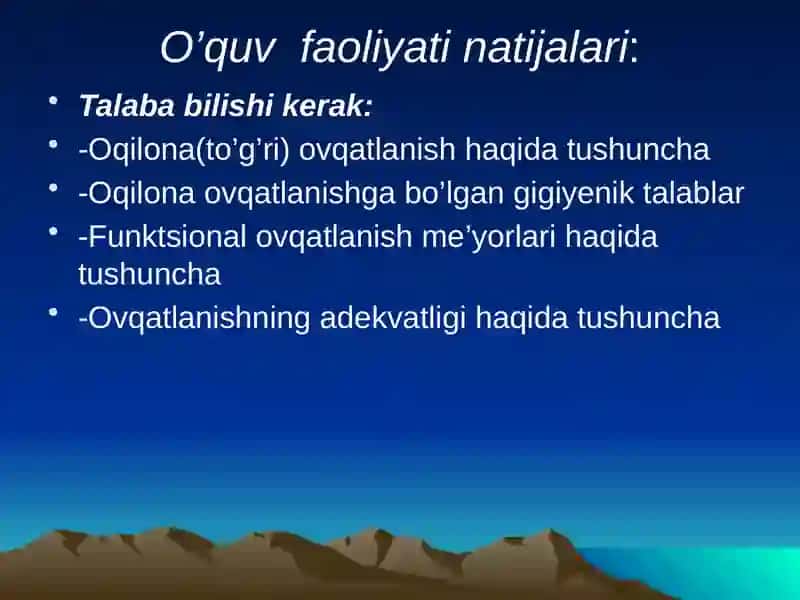 Shaxsiy ovqatlanish gigiyenasi 3