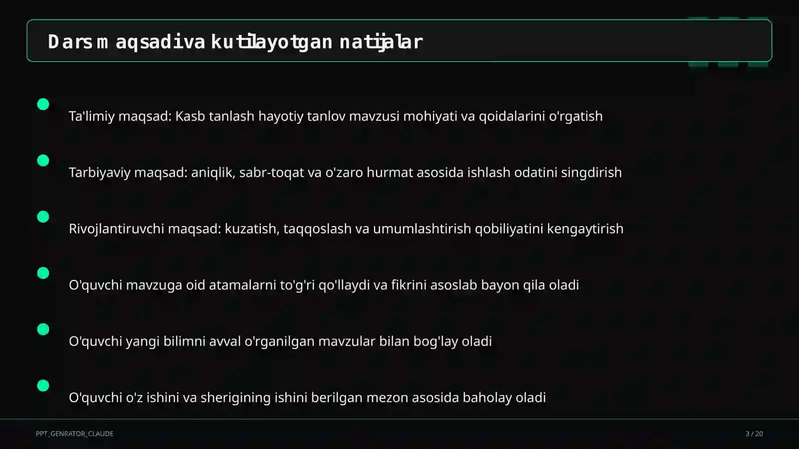 Kasb tanlash hayotiy tanlov (9-sinf) 3