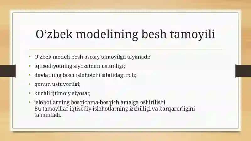 O‘zbek modeli 3