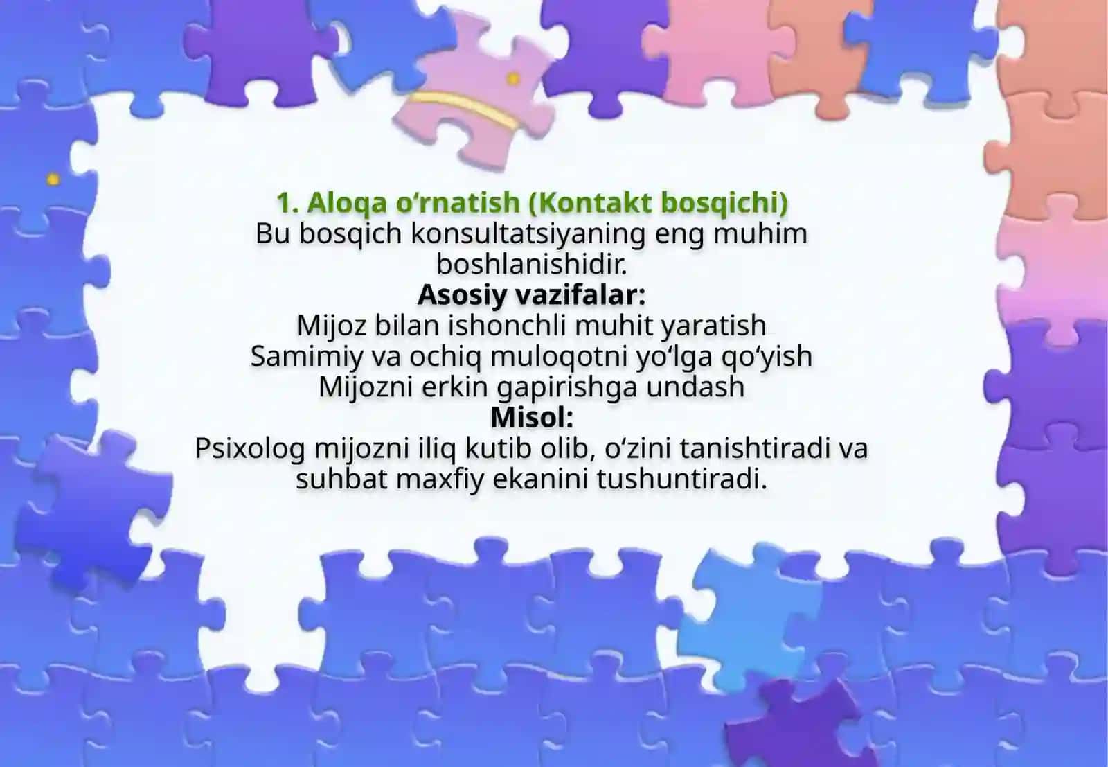 Ta'lim muassasasi psixologining psixologik konsultatsiya faoliyati. 3