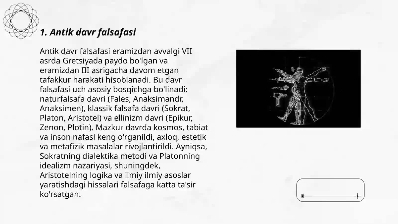 Falsafiy tafakkur taraqqiyoti bosqichlari.Gʻarb falsafasi 3