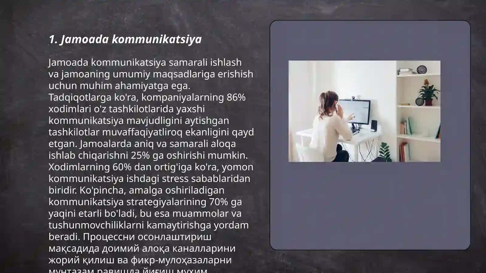 Jamoada kommunikatsiya samarali ishlash 3