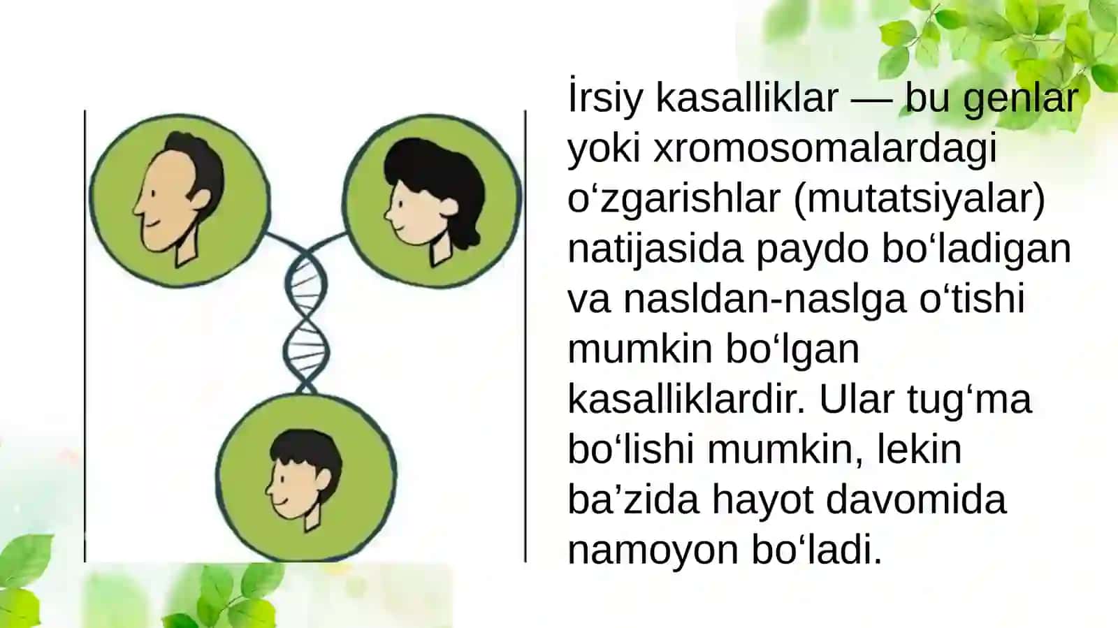İrsiy kasalliklar klassifikatsiyasi 3