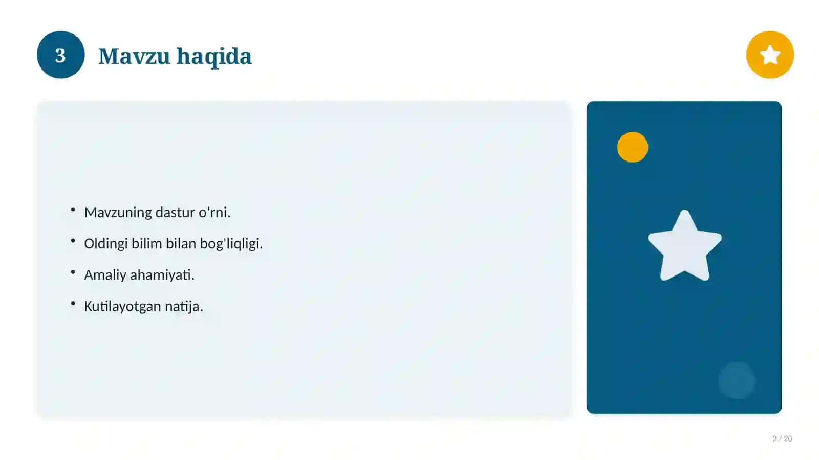 Tasviriy san'at fanidan 5-sinf: dars uchun slayd-taqdimot 3