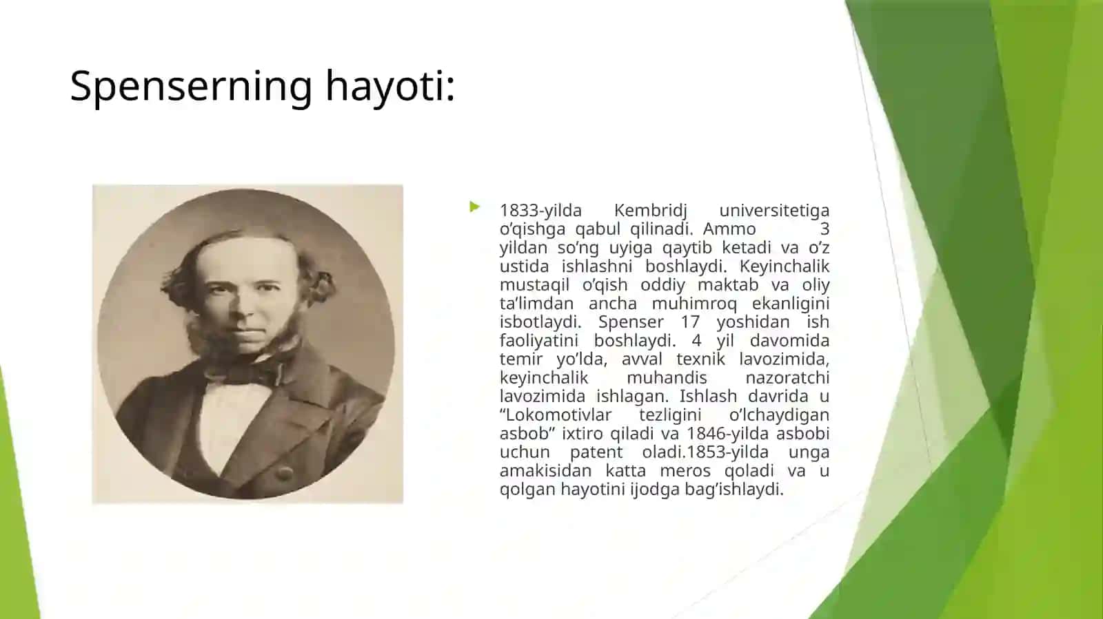 Gerbert Spenserning sotsial institut haqidagi qarashlari 3