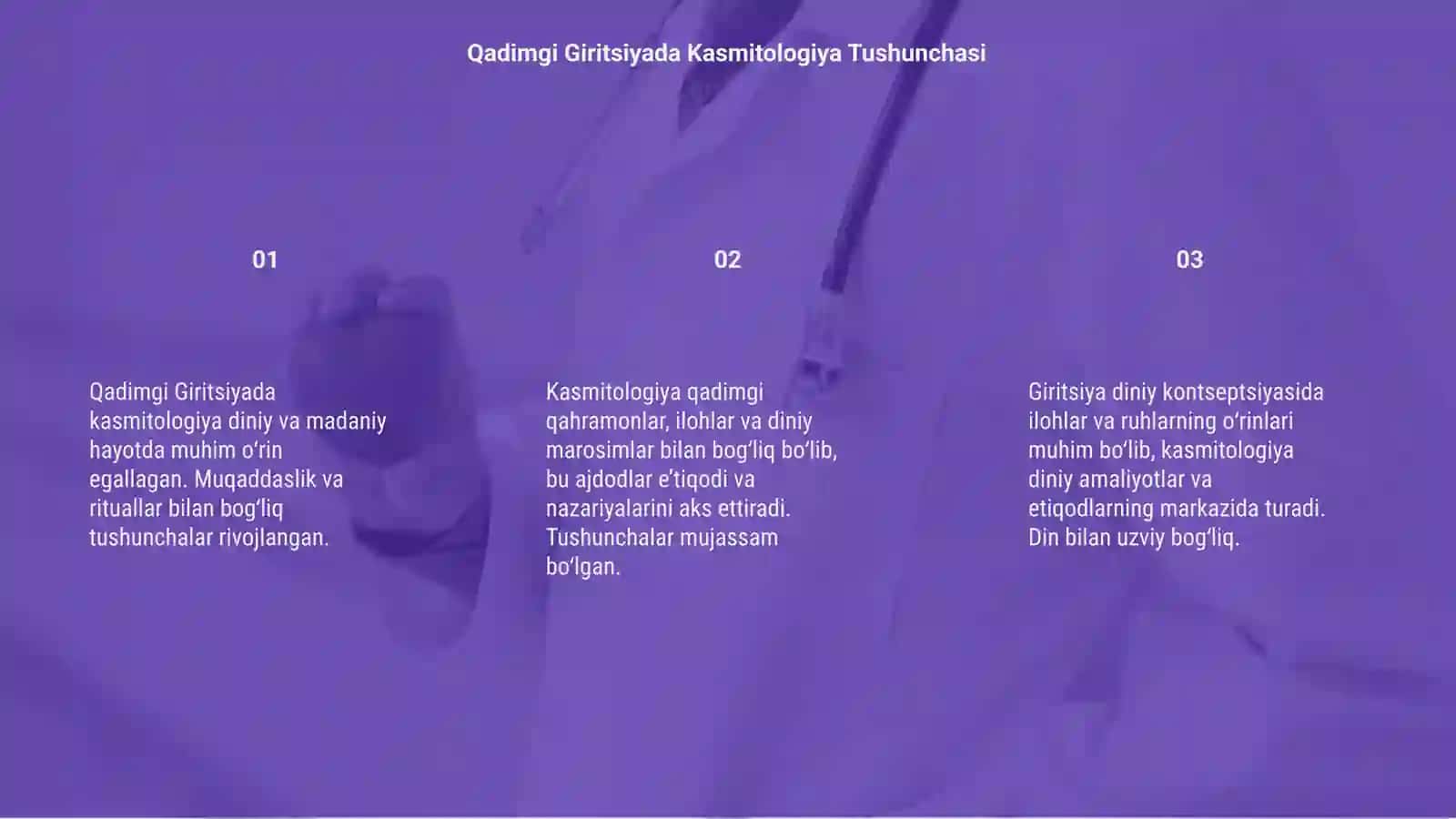 Qadimgi Giritsiyada Kasmitologiya 3
