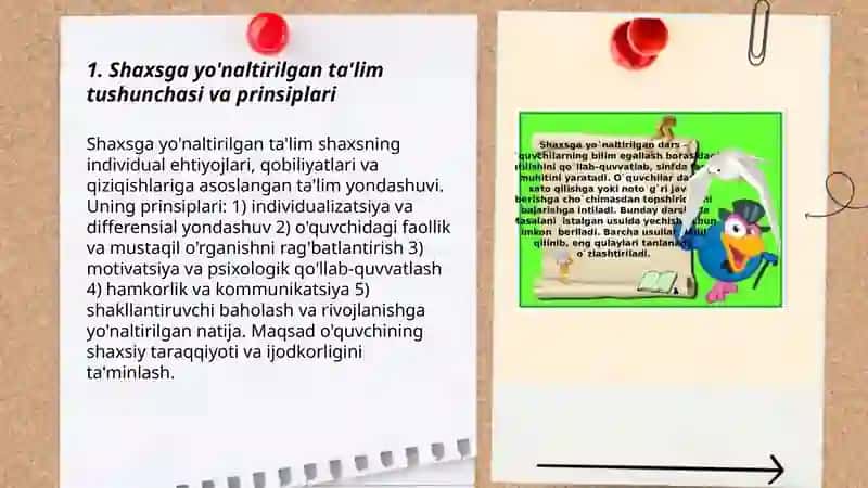 Shaxsga yo'naltirilgan texnologiyasi 3