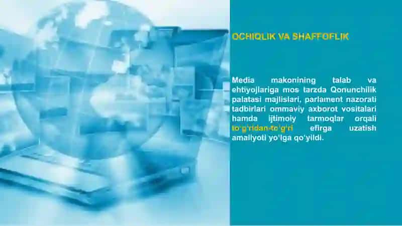 O'zbekistonda xalqchil parlamentni shakllantirish ISLOHOTLARI 3