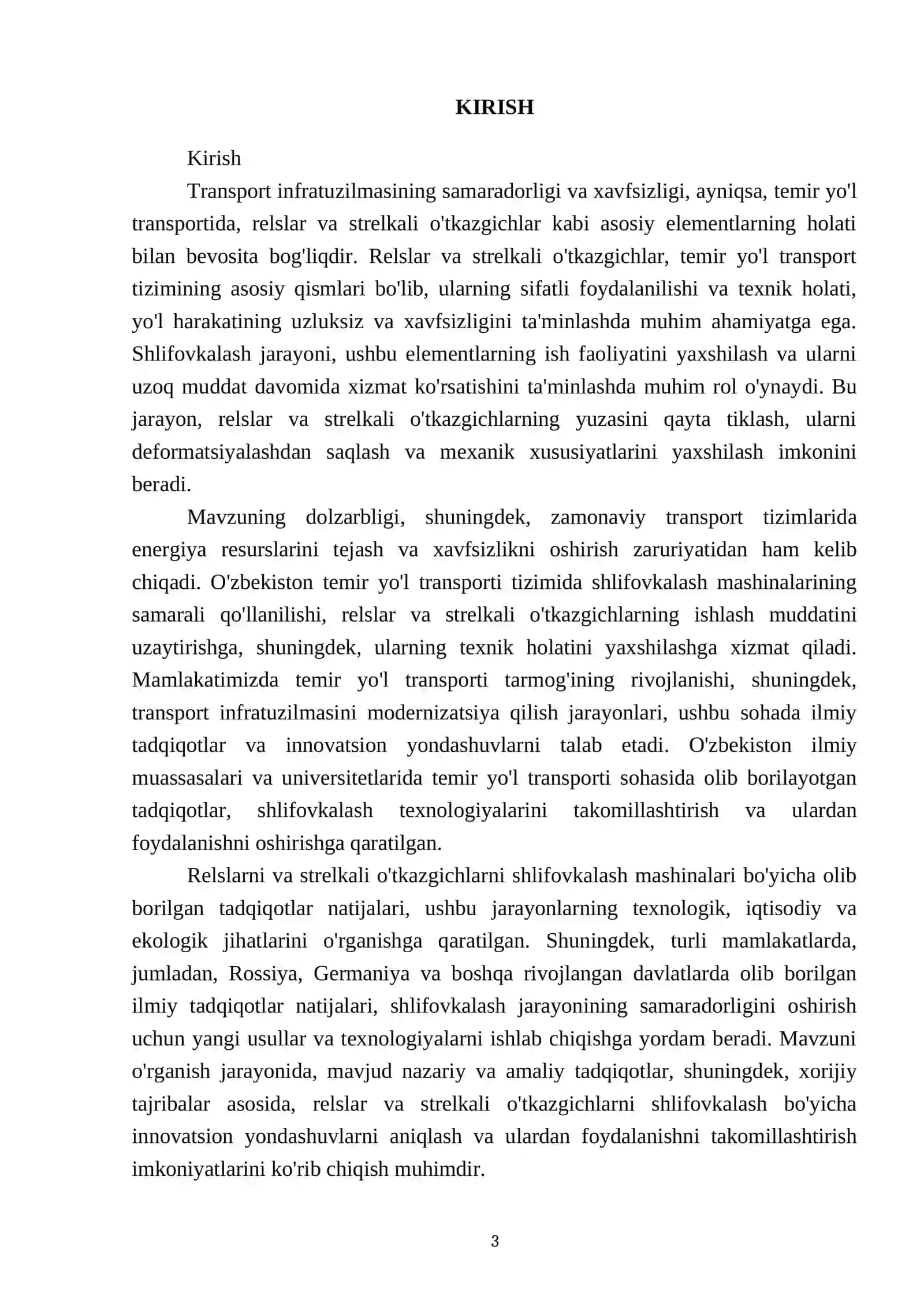 Relslarni va strelkali o'tkazgichlarni shlifovkalash mashinalari 3