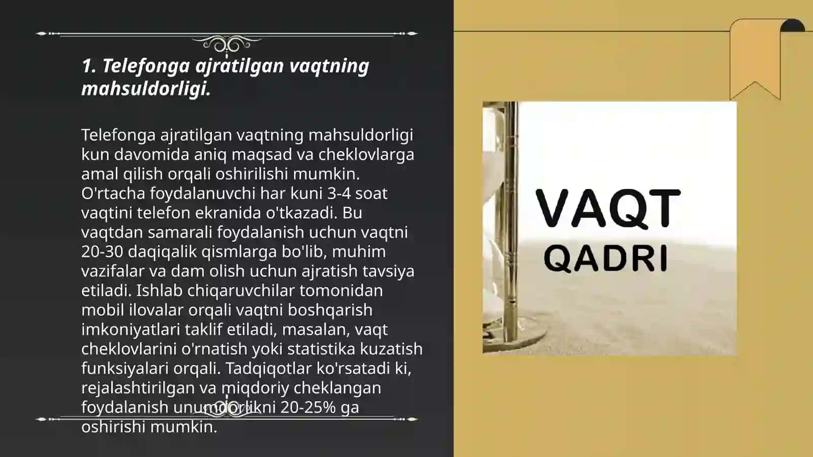 Telega ajratilgan vaqtni oshirish 3
