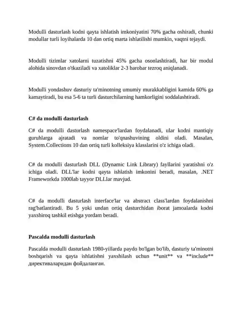 Modulli dasturlash 3