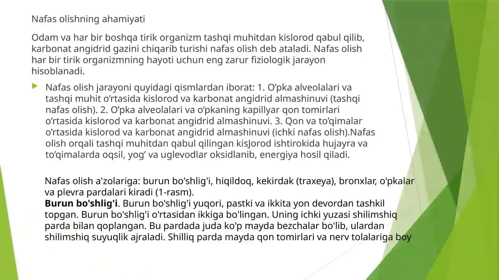 Nafas olish gigiyenasi 3