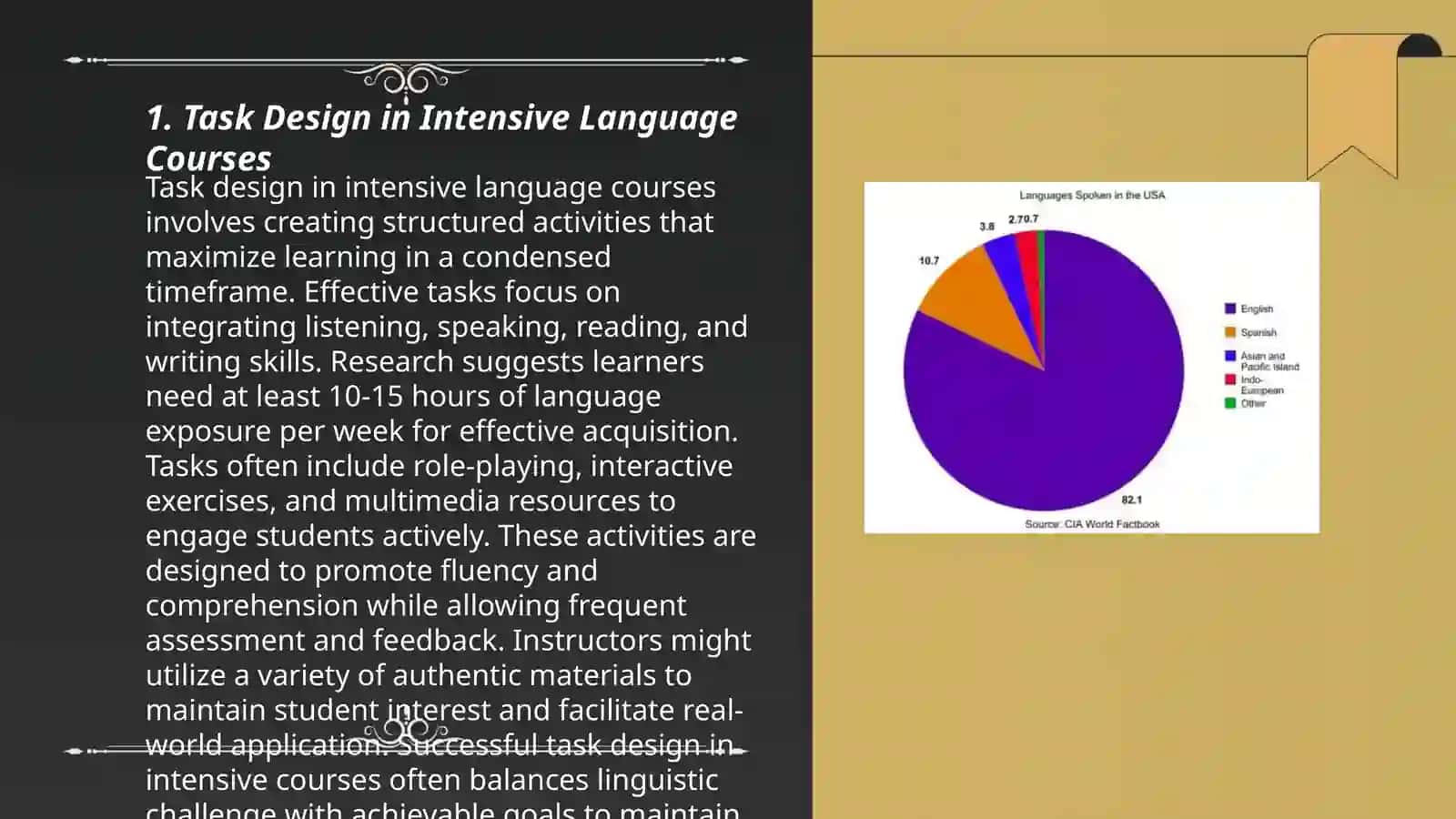Task Design in Intensive Language Courses 3