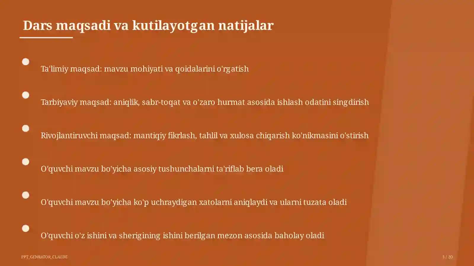 Algebra (7-11) O'qitilishi - O'qituvchilar uchun 3