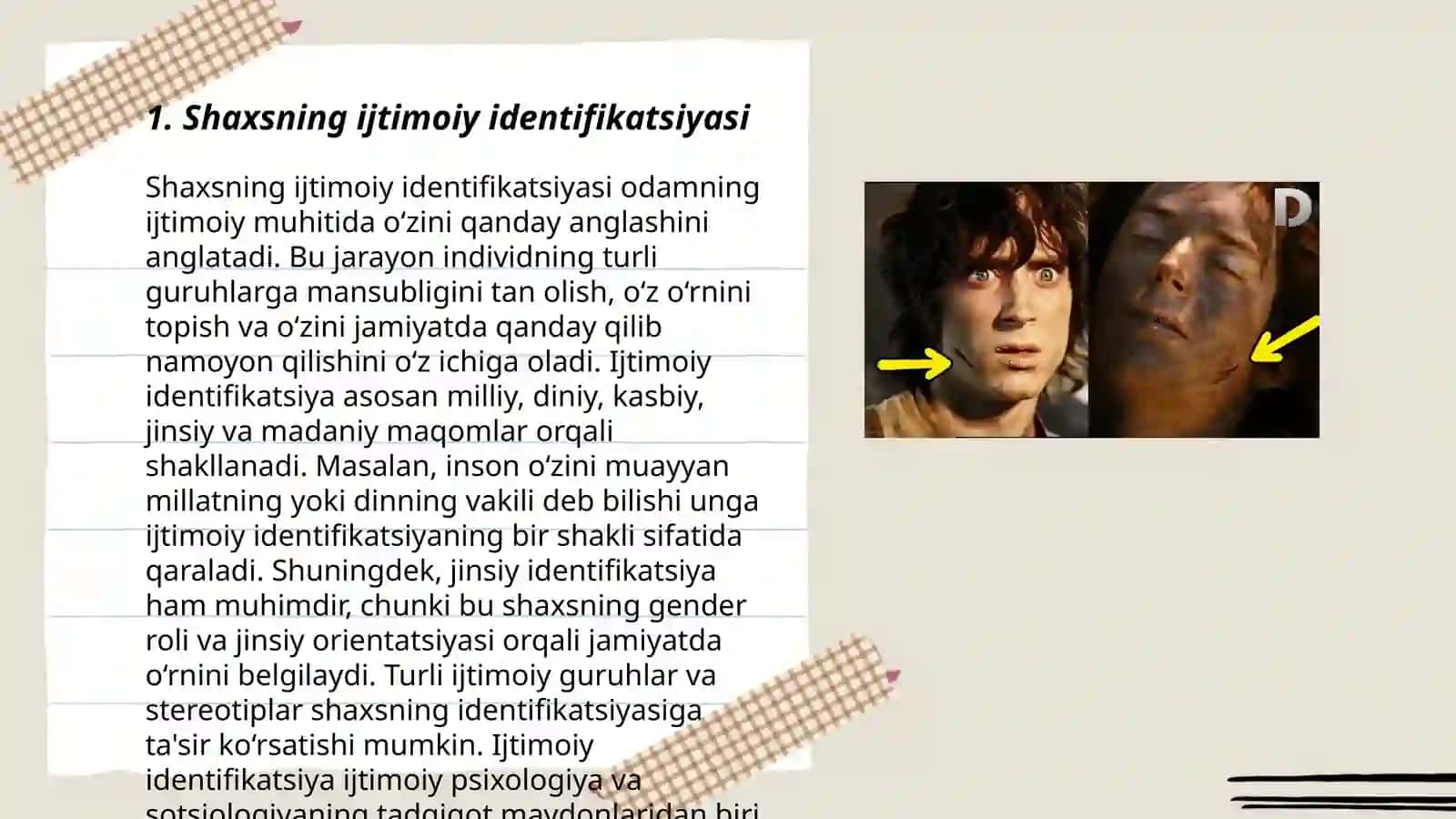 Shaxsning ijtimoiy identifikatsiyasi 3