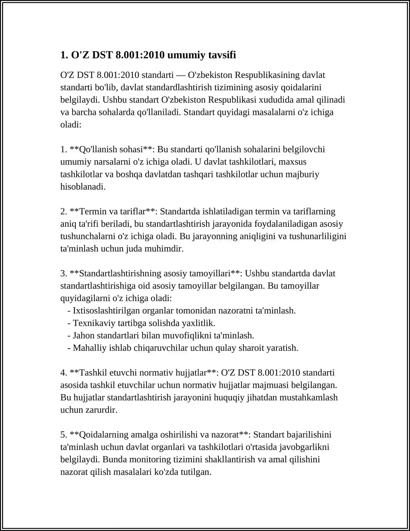 O'Z DST 8.001:2010 8.002:2010 3
