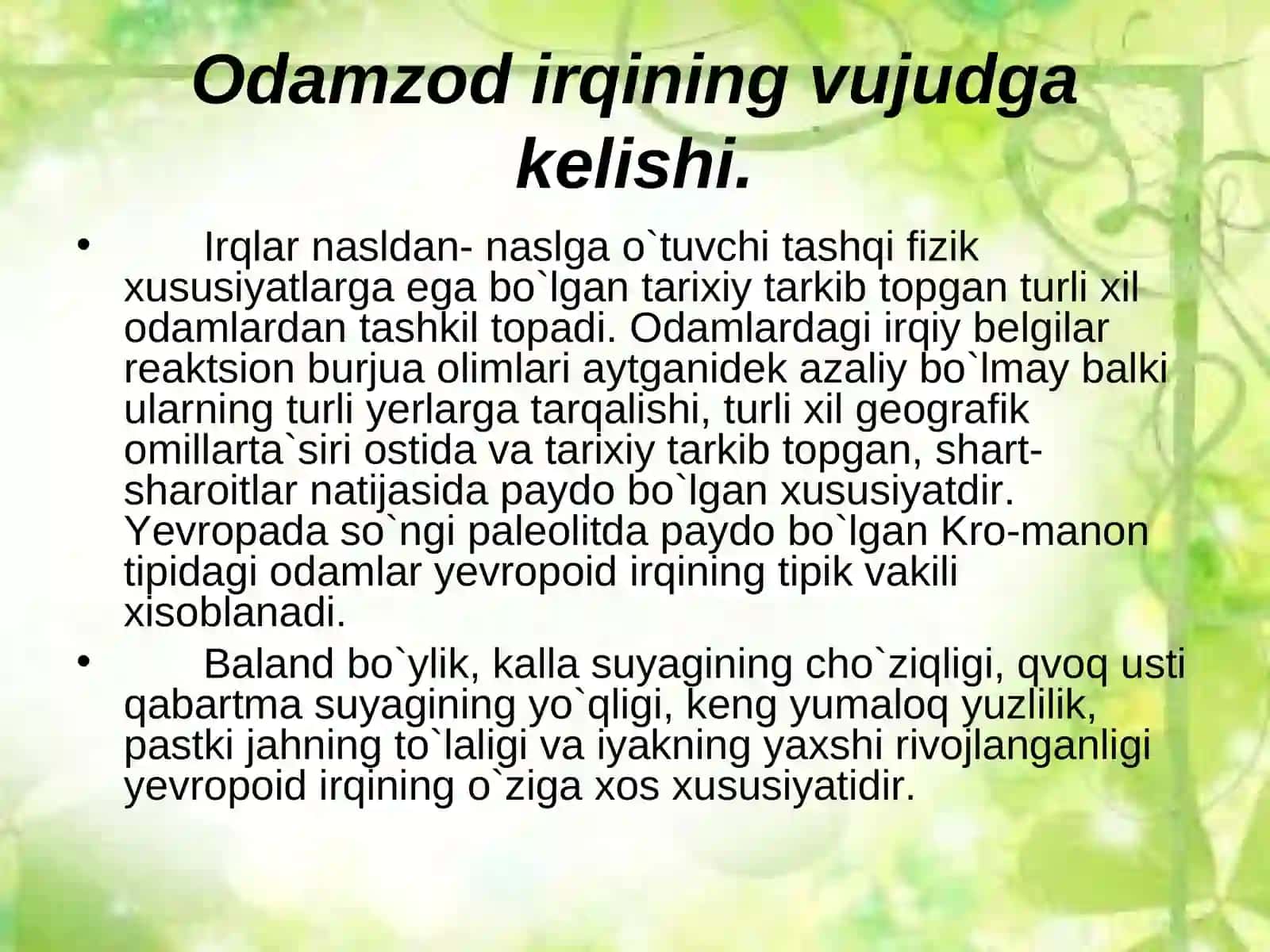 Inson evolyutsiyasi va oldi tarix 3
