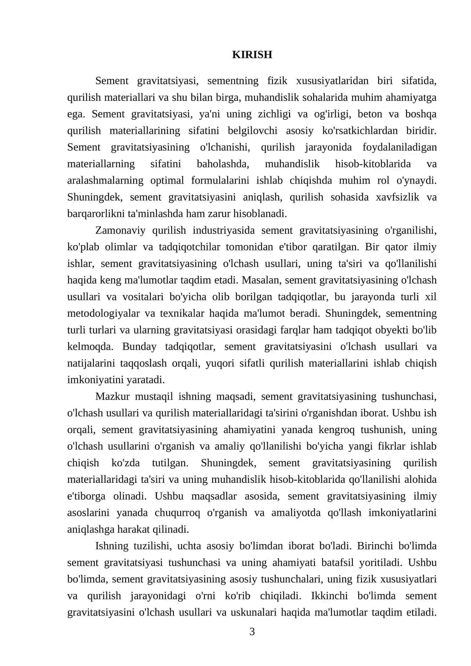 BOG‘LOVCHI MODDALAR TEXNOLOGIYASI. FANIDAN TAYYORLAGAN MUSTAQIL ISHI 3