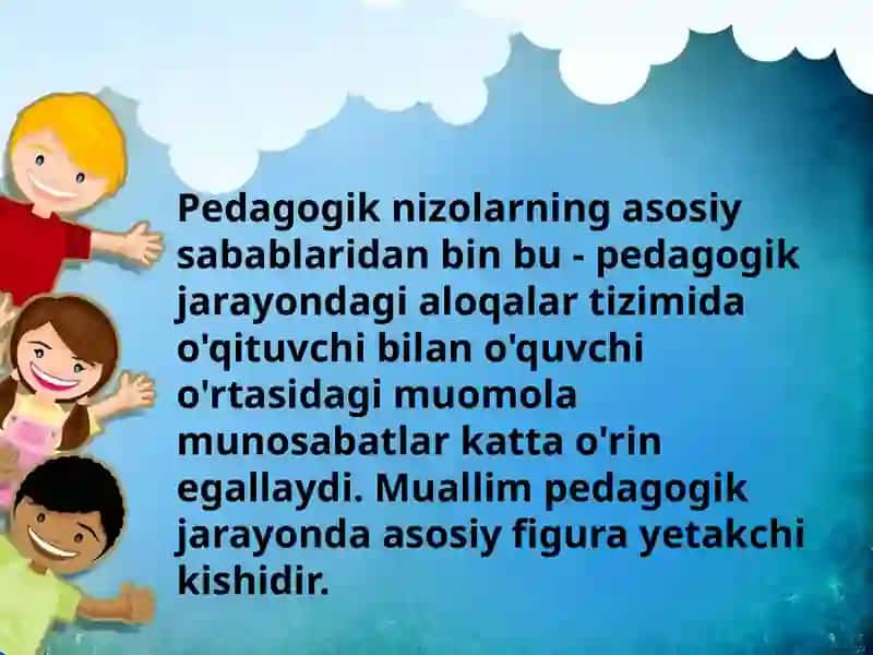 Boshlang’ichta’lim pedagogikasidaziddiyatli vaziyatlar ni halqilish pedagogik kompetensiyasi 3