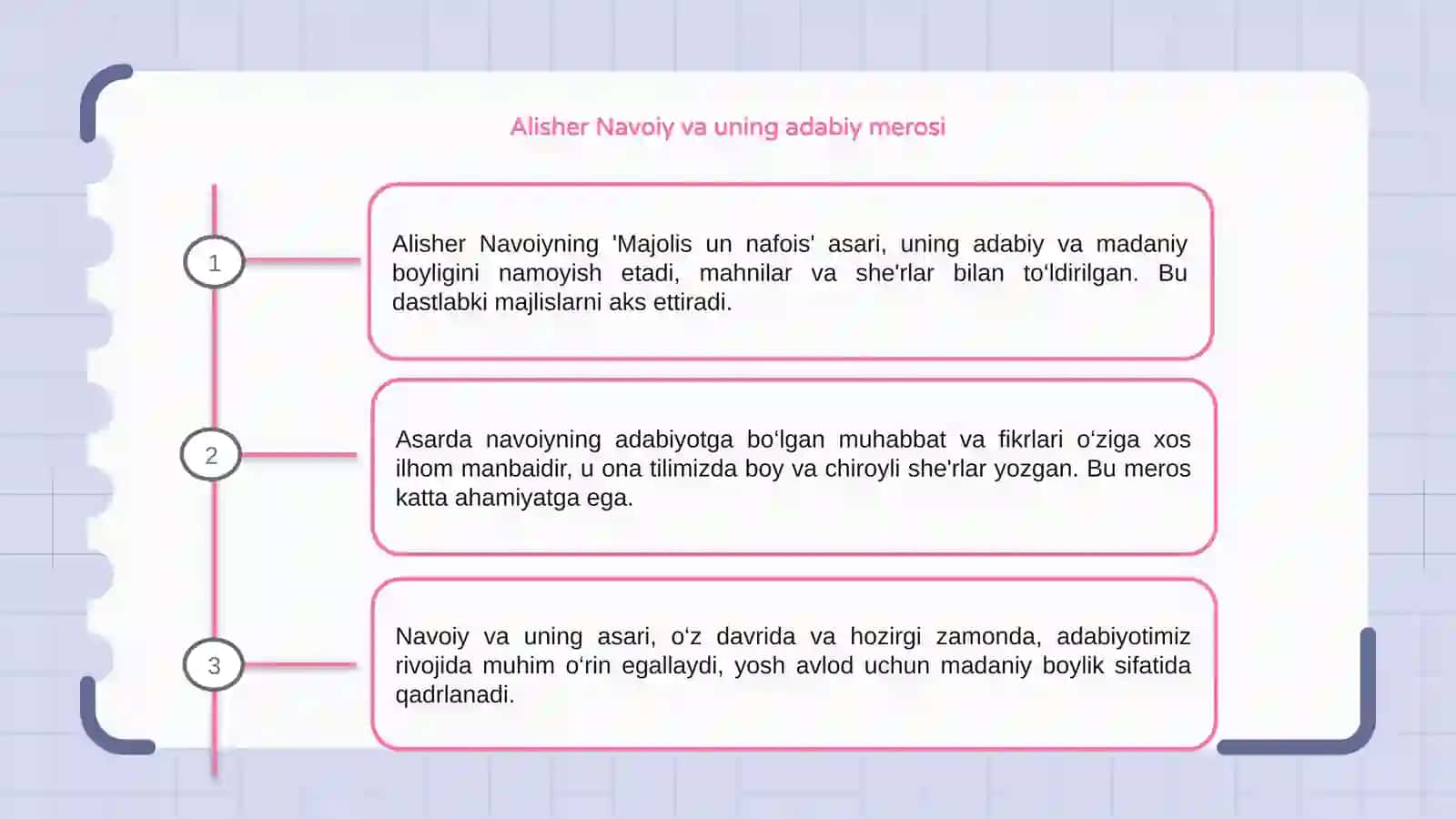 Alisher Navoiyning "Majolis un nafois" asari 3