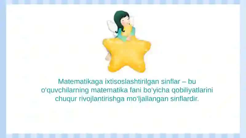 Matematikaga ixtisoslashtirilgan sinflarda o‘qitishni tashkil etish 3