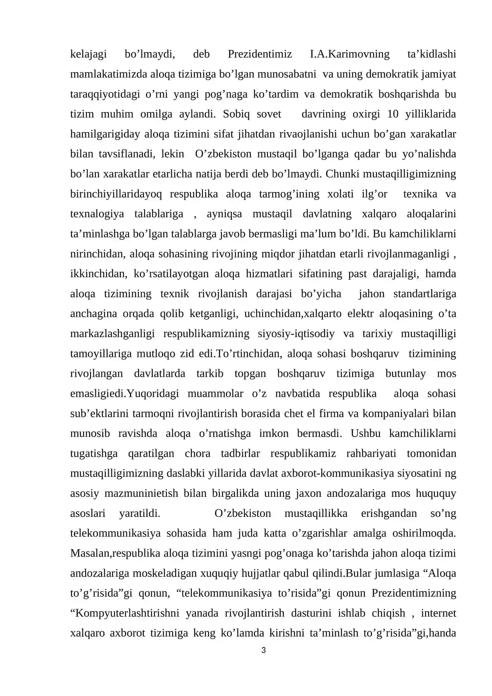 Nur to’la optikasi va uning aloqa turkumidagi o’rni 3