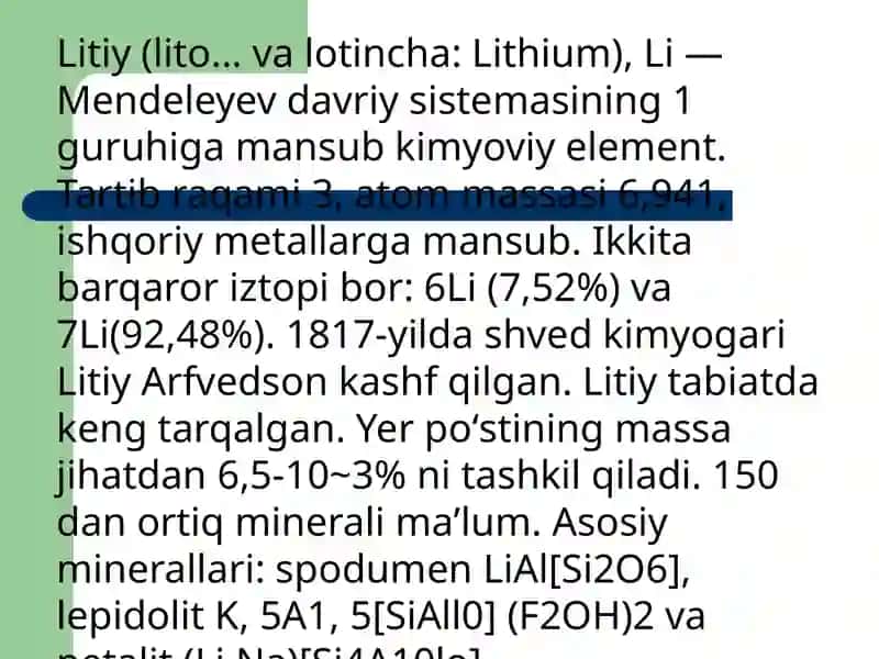 Litiy tuzlari 3
