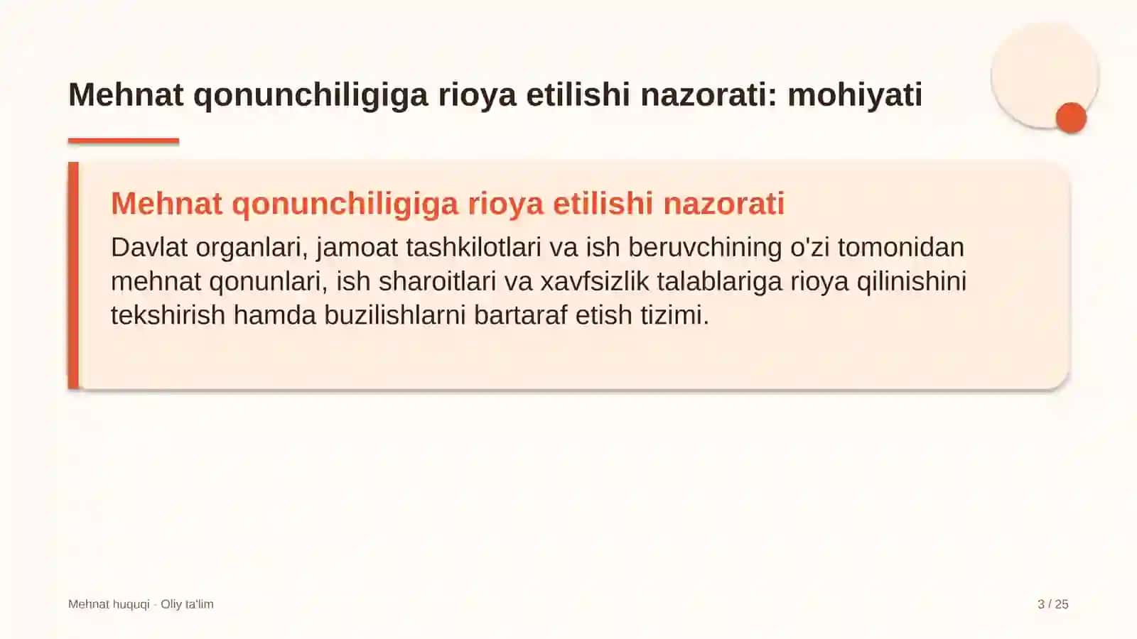 Yuridik maslahatxonalarda mehnat qonunchiligiga rioya etilishi ustidan nazorat 3