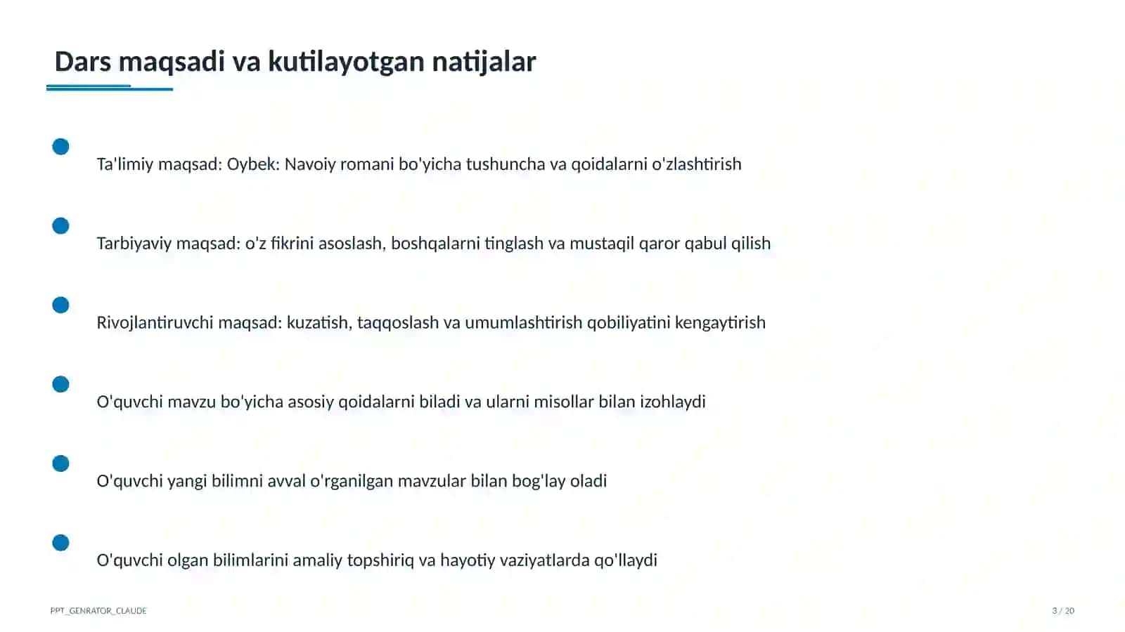 Oybek: Navoiy romani (10-sinf) 3