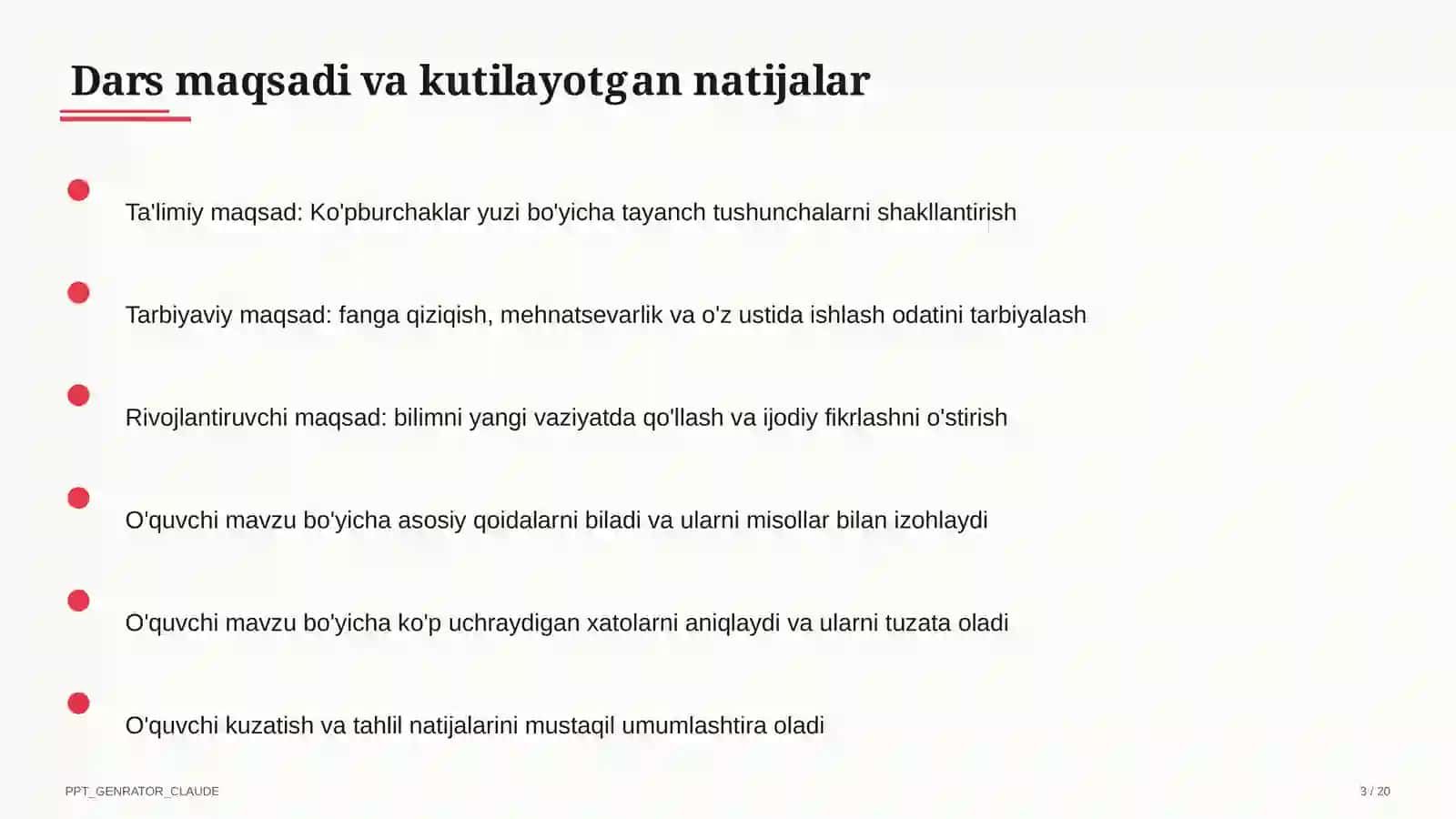 Ko'pburchaklar yuzi (8-sinf) 3