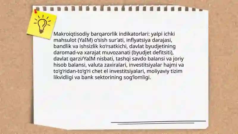 Iqtisodiy xavfsizlikning indikatorlari 3