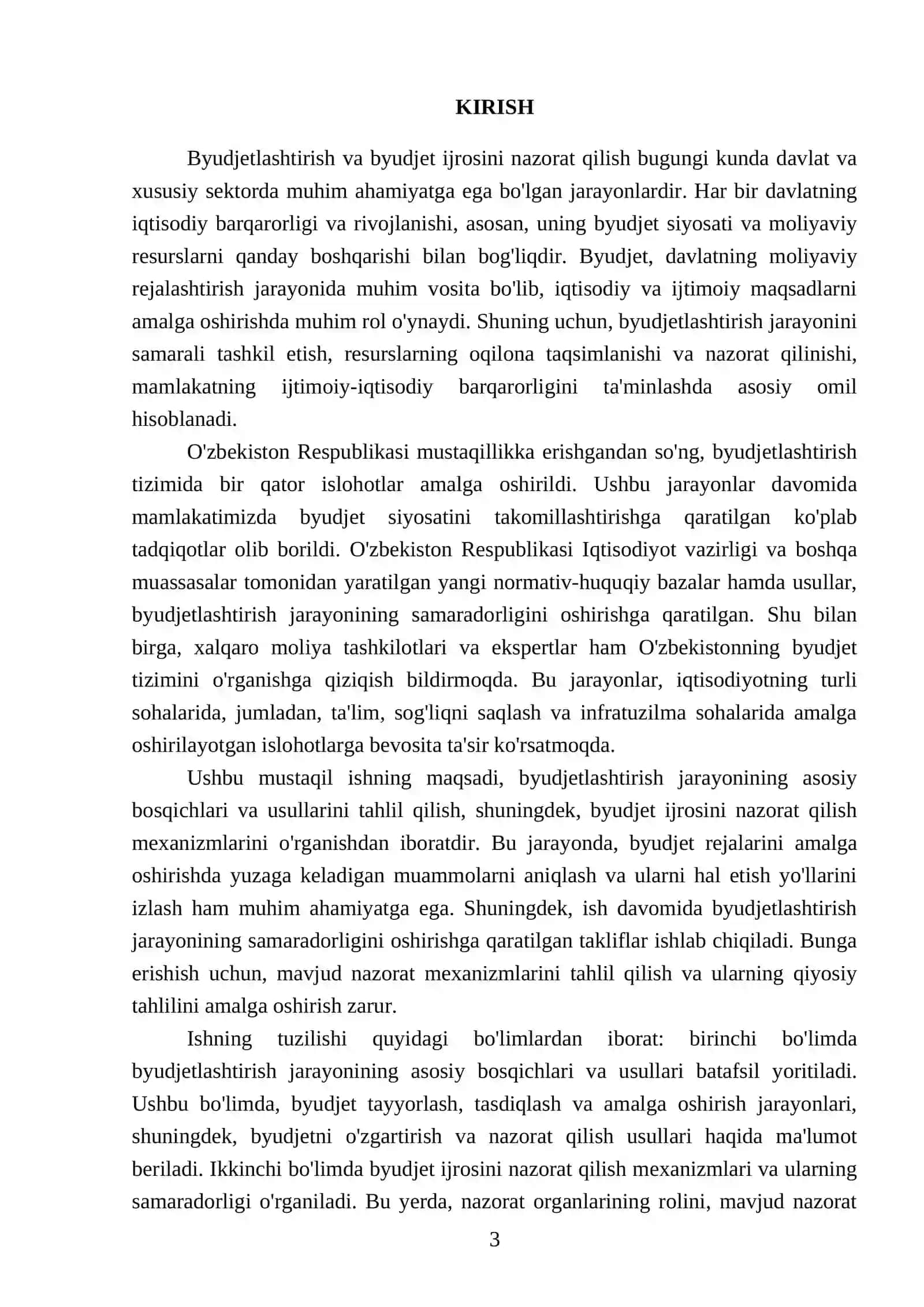 Byudjetlashtirish va byudjet ijrosini nazorat qilish 3