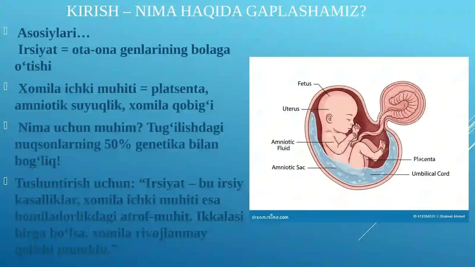 IRSIYAT VA XOMILA ICHKI PATOFIZIOLOGIYASI 3