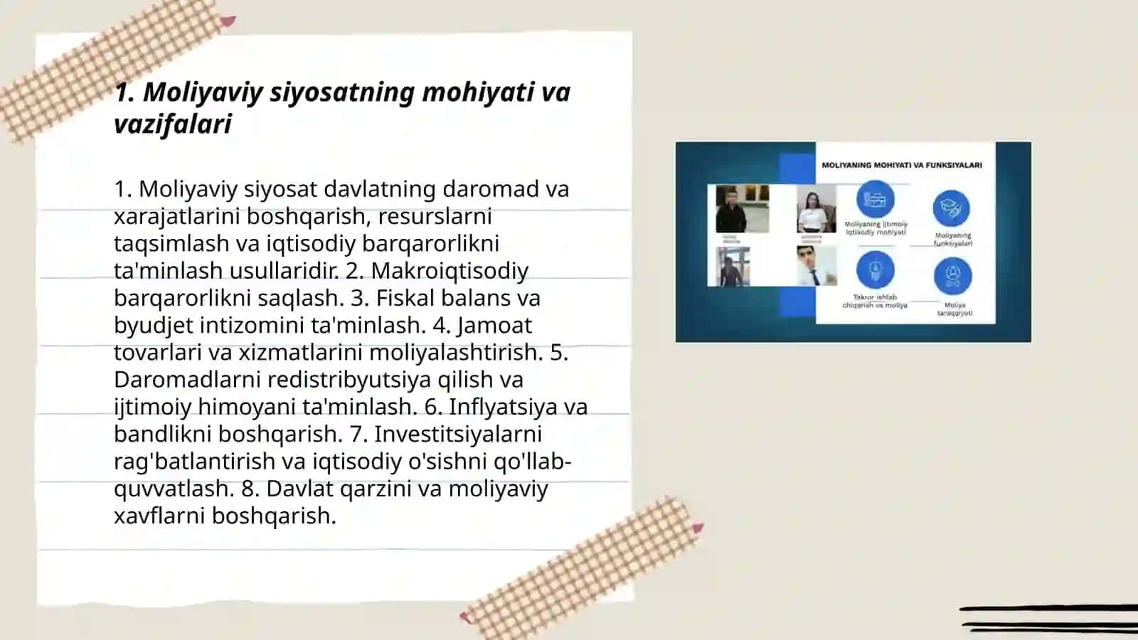 Moliyaviy siyosat va uning funksiyalari 3