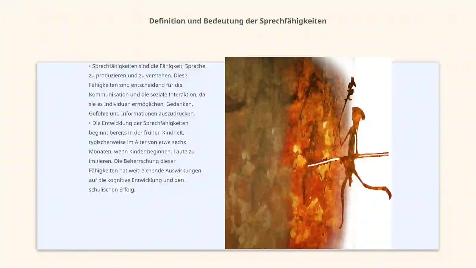 Entwicklung der Sprechfähigkeiten 3