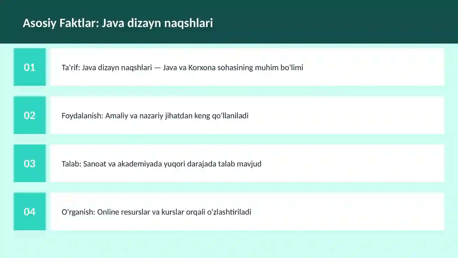 Java dizayn naqshlari 3