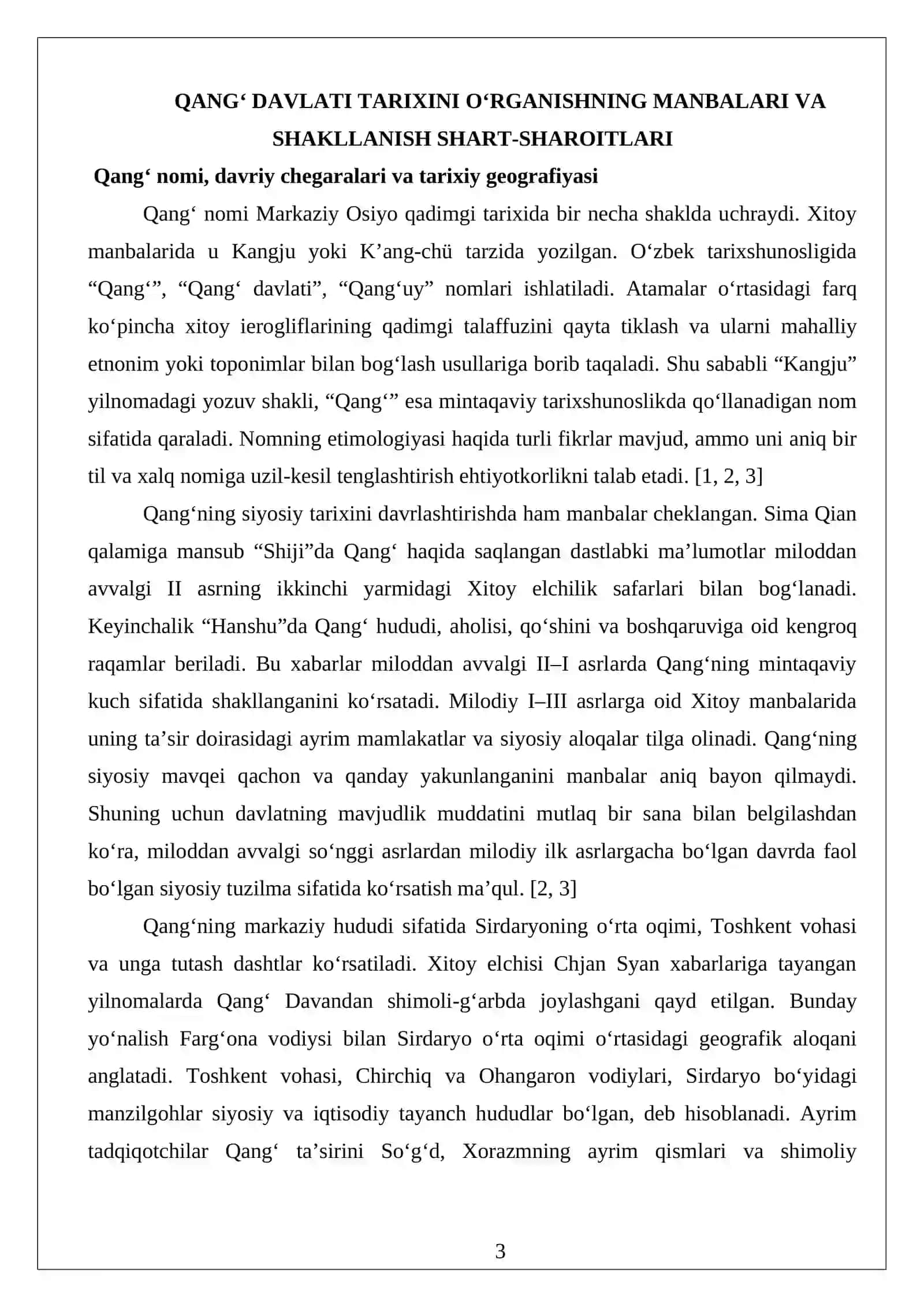 Qang‘ davlati: siyosiy-ma’muriy tuzilishi va davlatchilik xususiyatlari 3