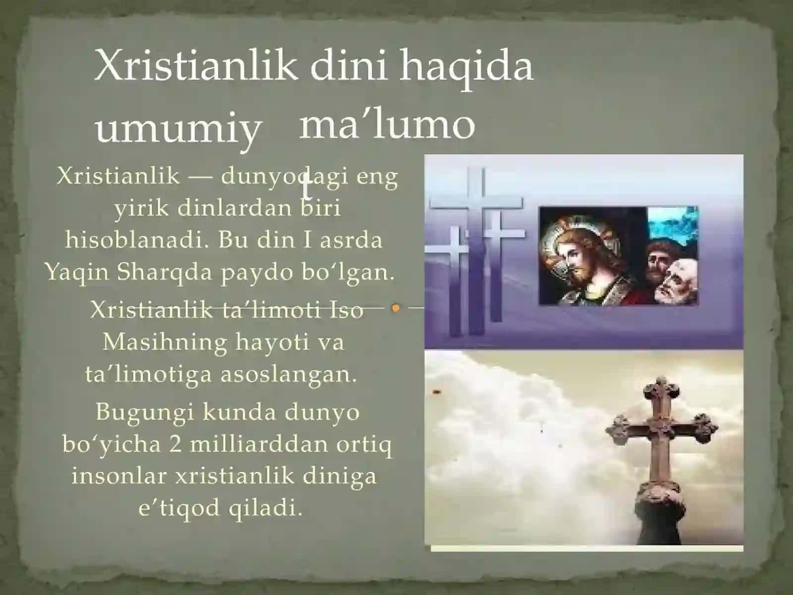 Xristianlikning paydo bo‘lish tarixi 3