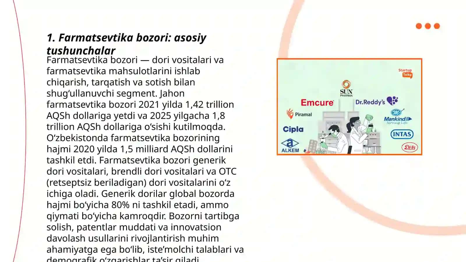 Tibbiyot va Farmatseftika Tovarlar Aylanmasi 3