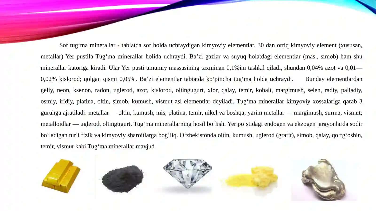 SOF TUG’MA MINERALAR 3
