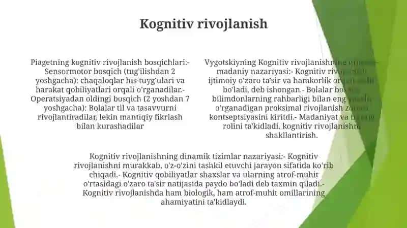 Psixik Rivojlanishning Asosiy Qonuniyatlari 3