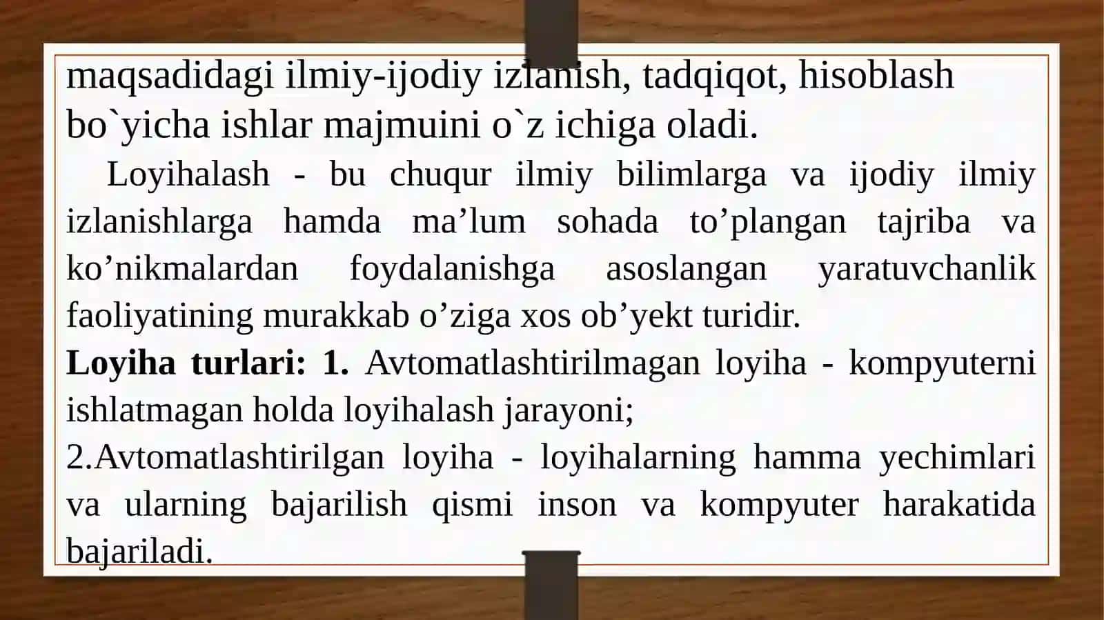 ZAMONAVIY AVTOMATLASHTIRILGAN LOYIHALASH TIZIMLARI 3