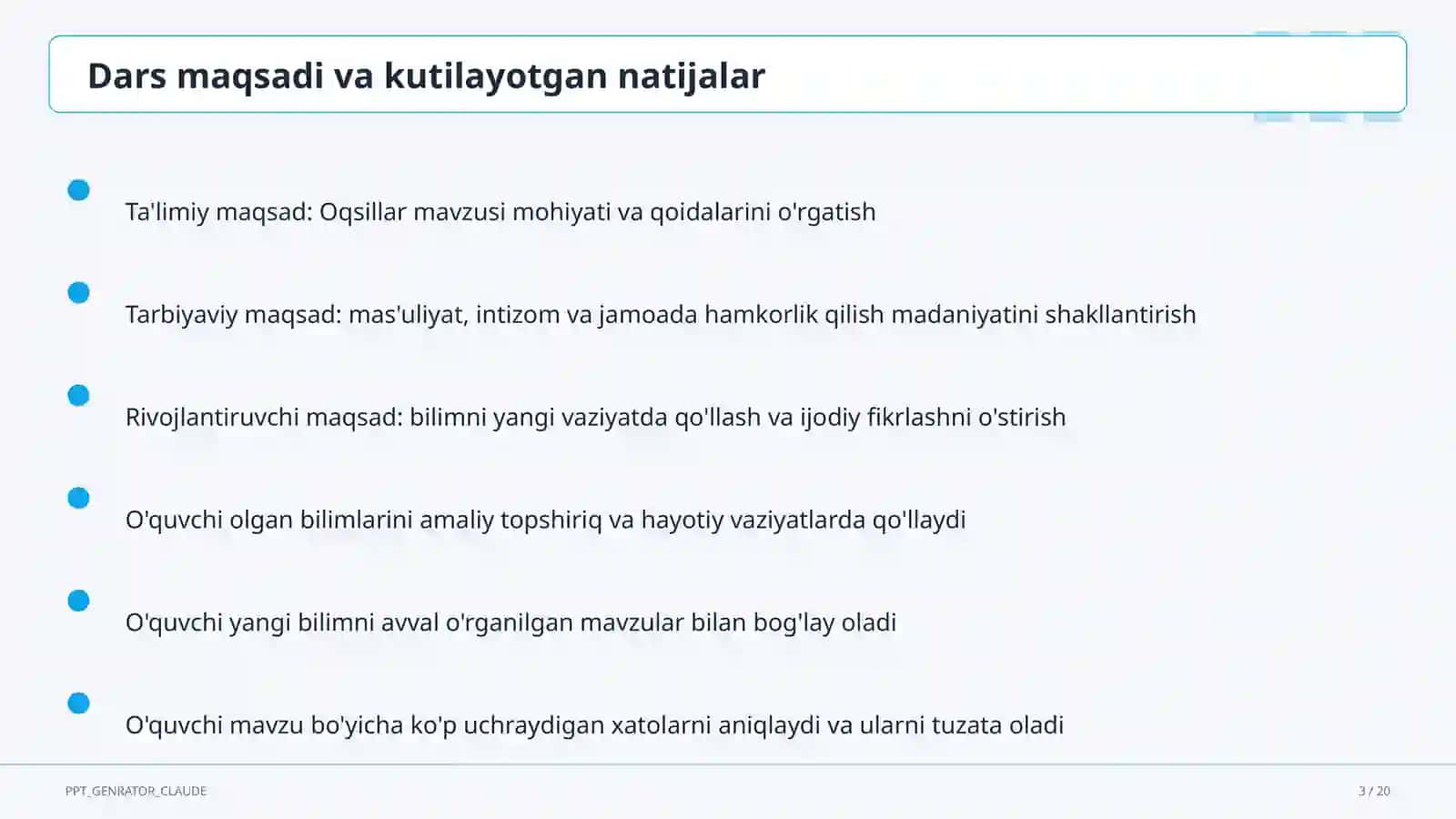 Oqsillar (11-sinf) 3