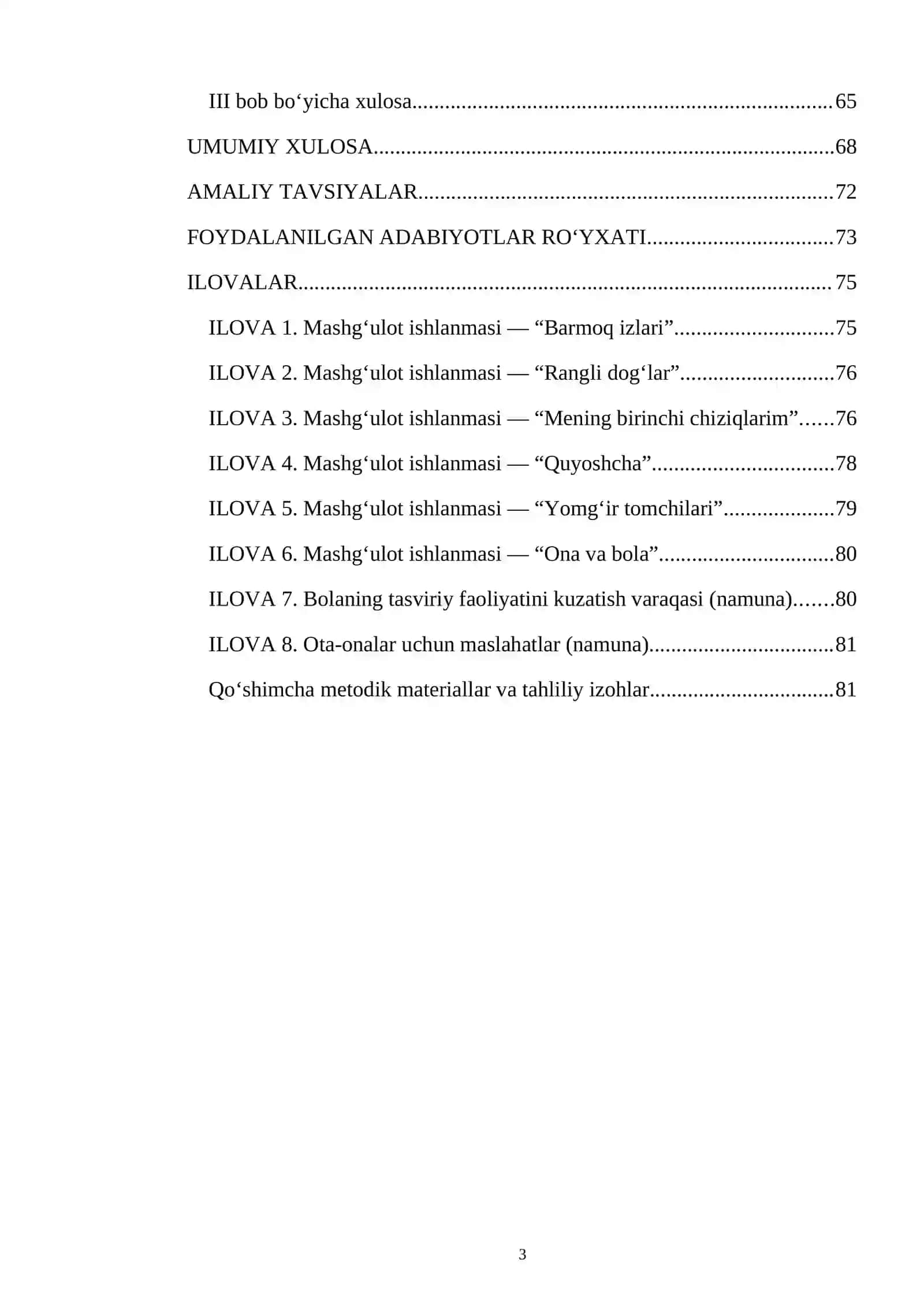 TASVIRIY FAOLIYATGA O‘RGATISH METODIKASI 3