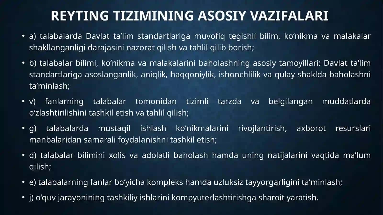 Talabalarni baholashda oraliq nazoratning ahamiyati 3